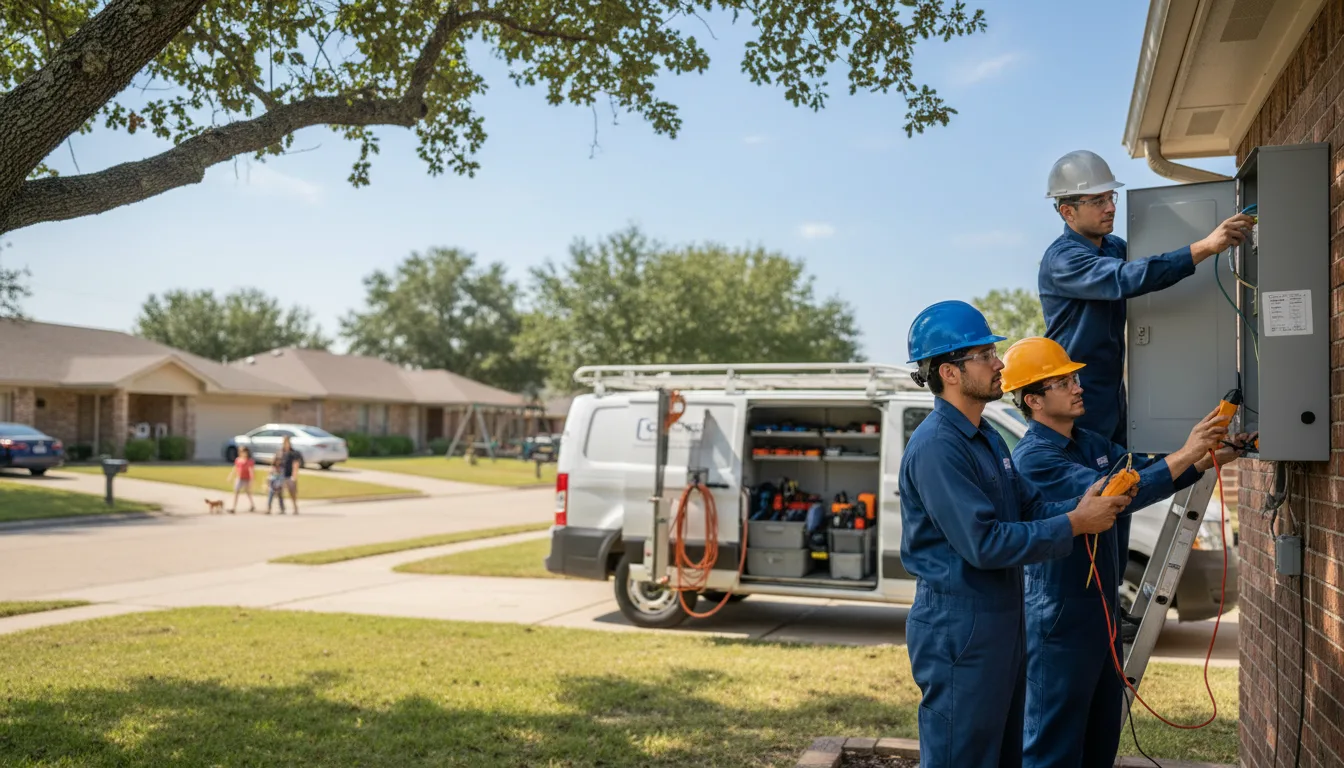 Certified electrician providing emergency electrical services in Saint Clair, MN